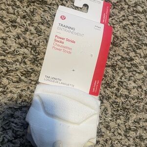 lululemon athletica Power Stride White Socks